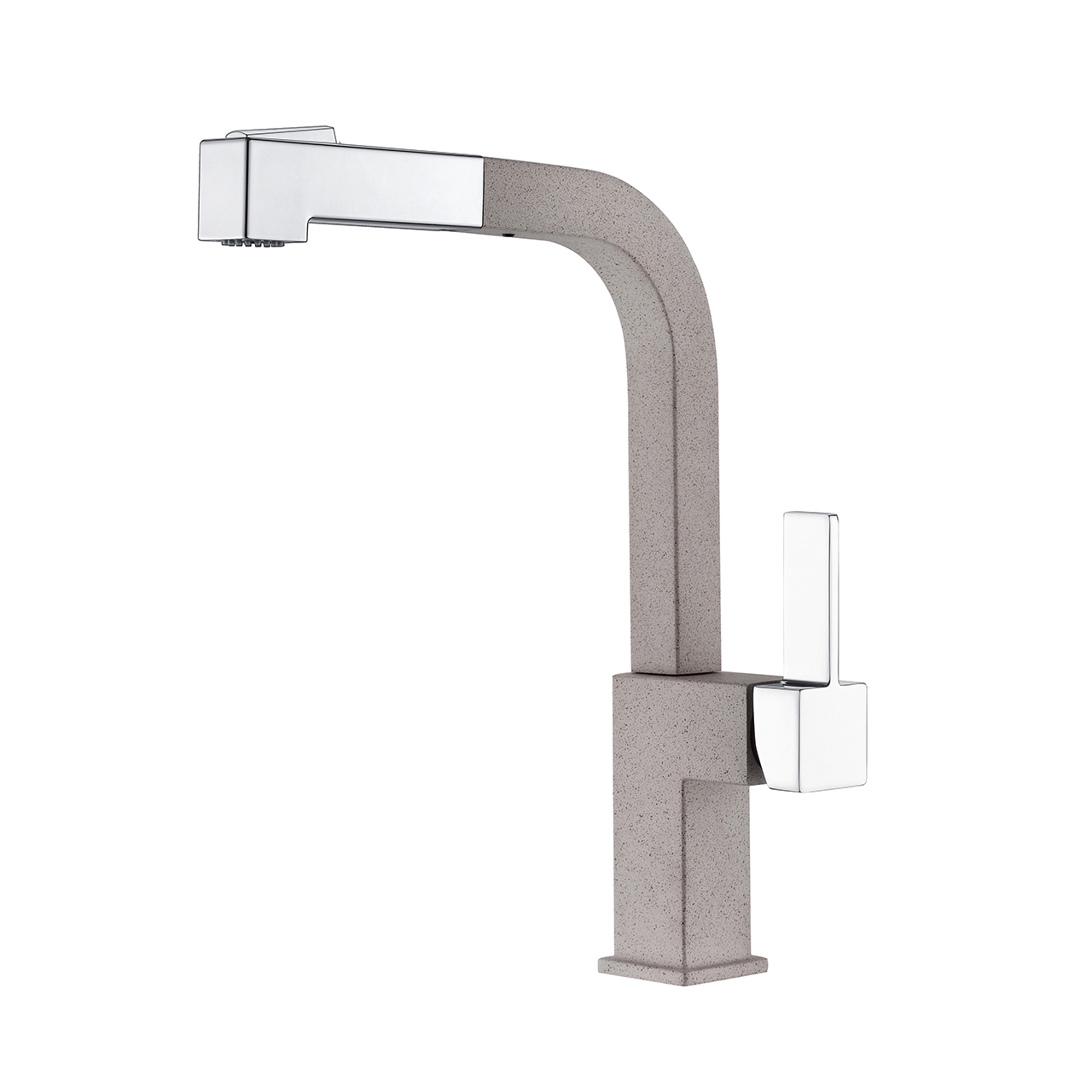 Robinet de cuisine carré couleur avoine