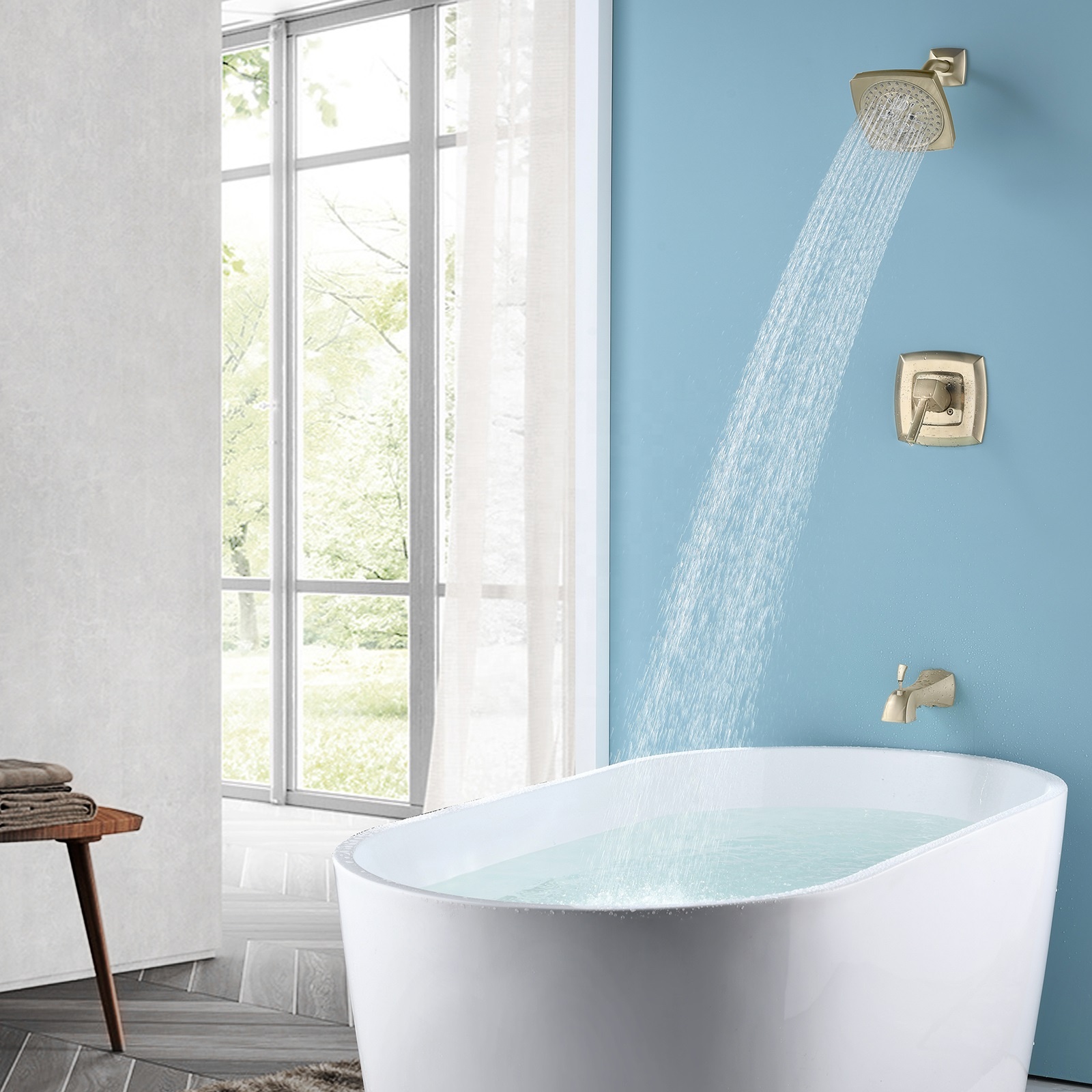 Ensemble de pluie de douche de robinets de bassin portables de haute qualité à prix compétitif