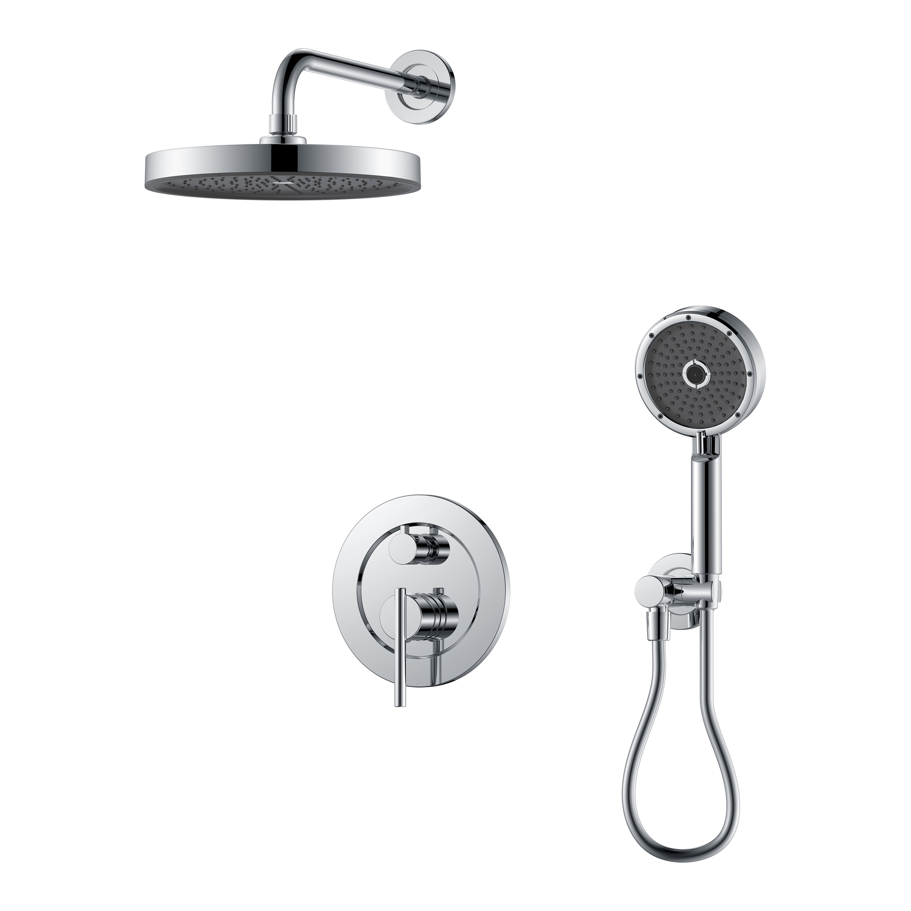 Robinet de baignoire avec douchette Robinet de douche chromé