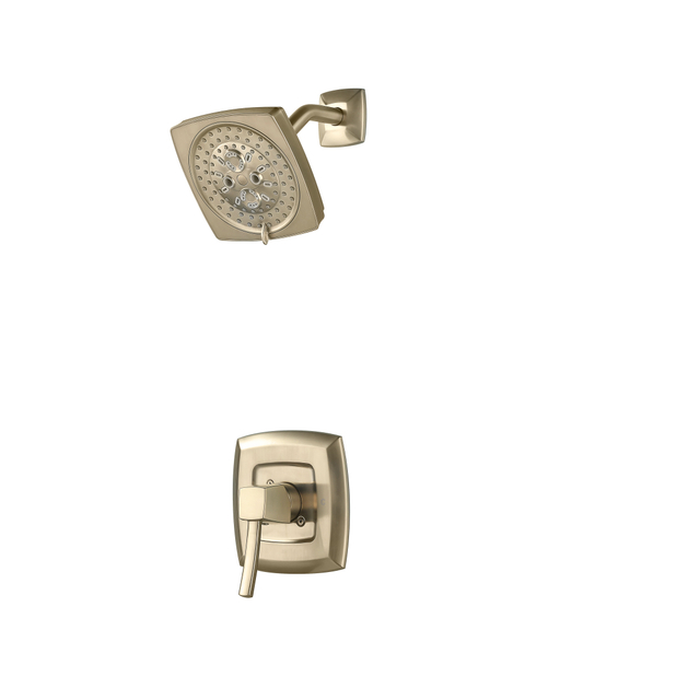 Élégant ensemble de douche de toilette en acier inoxydable carré doré de haute qualité